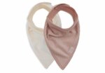Slab Bandana Velvet Rib Wild Rose Ivory 2-pack