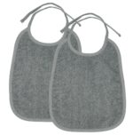 Slabber Meyco Basic Badstof Grijs 2-pack