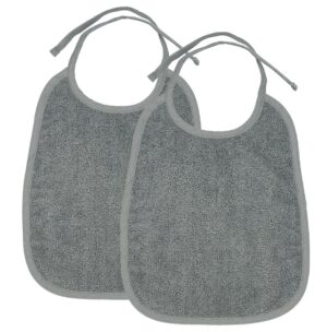 Slabber Meyco Basic Badstof Grijs 2-pack