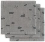 Monddoekjes Jollein Hydrofiel Spot Storm Grey 3-pack
