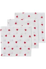 Monddoekjes Meyco Sweet Heart Red 3 st