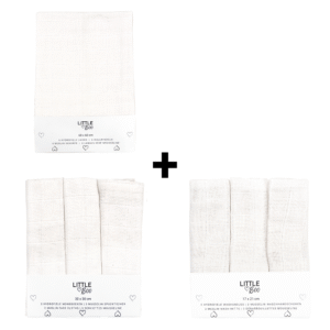 SET | Little Boo 12-delig | Luiers/Washandjes/Monddoekjes